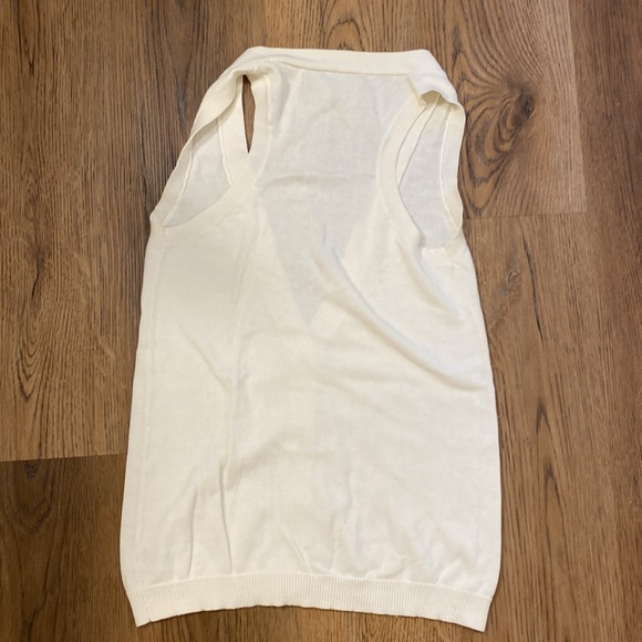 3 for $15! White Sweater Vest - Picture 4 of 5